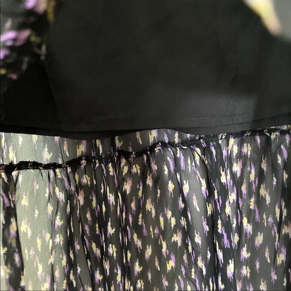 Code x Mode Boho Semi Sheer Contemporary Print Maxi Skirt - Picture 3 of 8